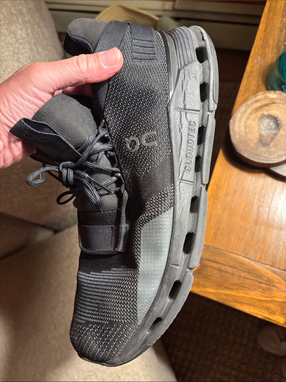 On Running Black Men's Cloudnova Sneakers - Picture 10 of 15
